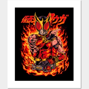 Red Flame Kuuga Posters and Art